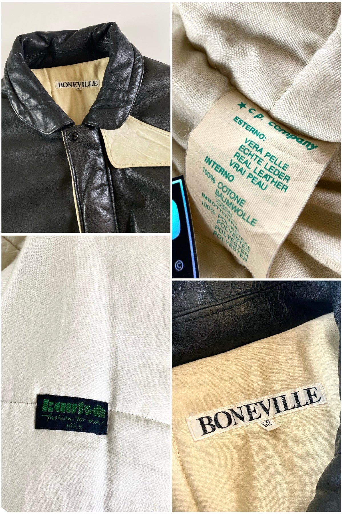 Boneville Early 1980's Leather Flight Jacket [52]