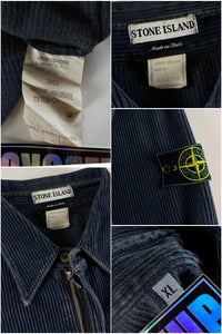 Stone Island 1995 Pullover Jumbo Corduroy Casual Shirt [XL]