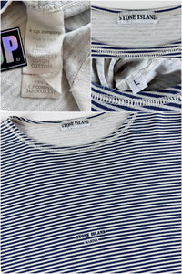 Stone Island 1980's Striped Marina T-Shirt [L]