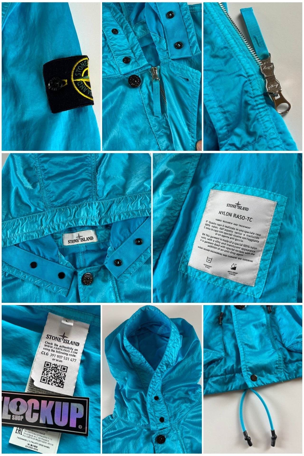 Stone Island SS 2021 Nylon Raso TC Multipocket Jacket [L]
