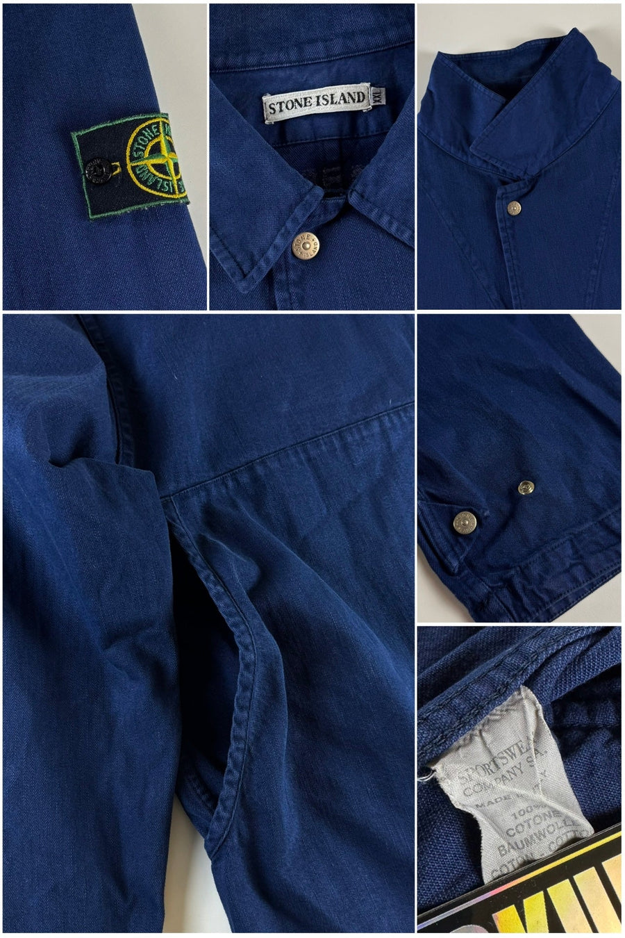 Stone Island 1990's Denim Carpenter Jacket [XXL]