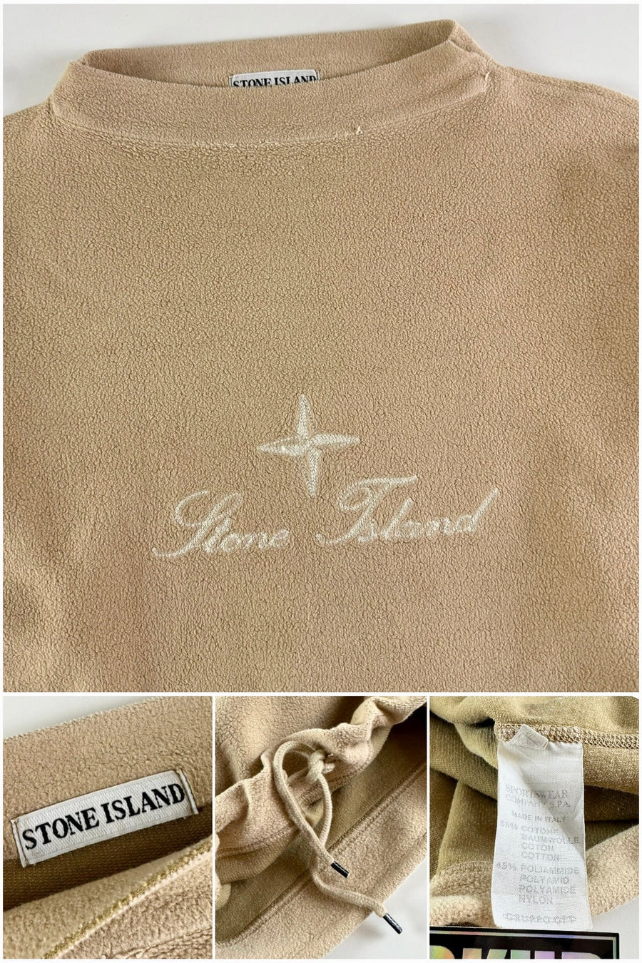 Stone Island 1993 Script Logo Fleece Sweater [XL]
