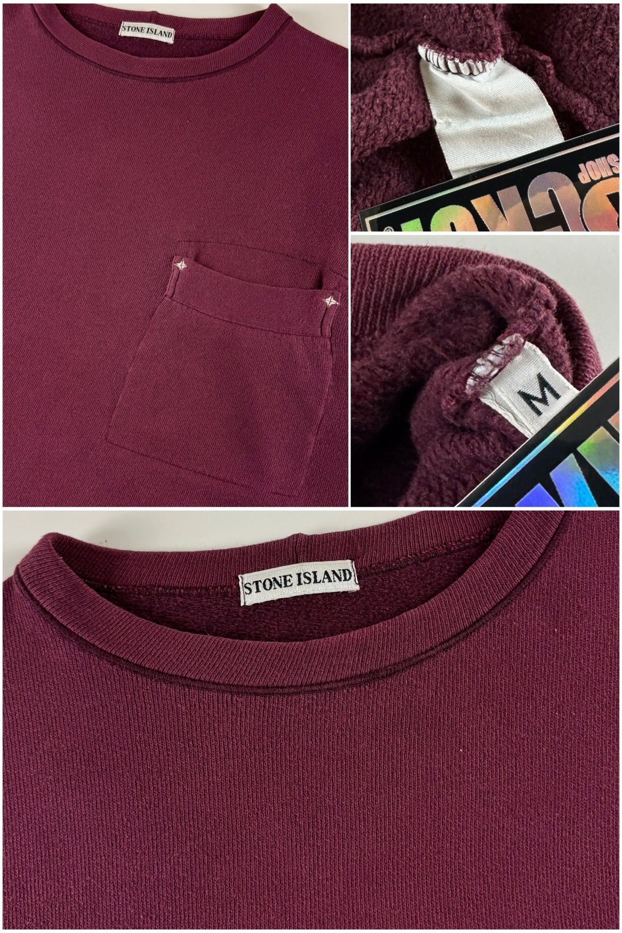 Stone Island 1980's Compass Logo Pocket Sweatshirt [M]