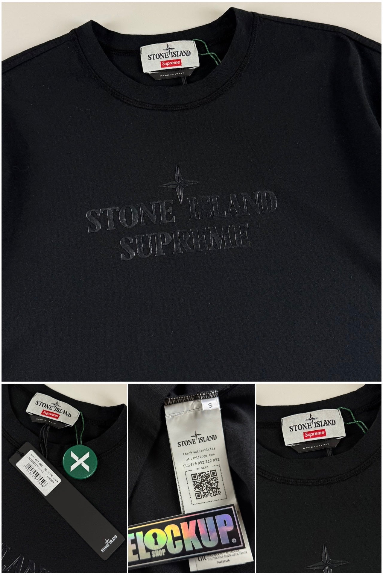 Stone Island x Supreme 2019 Compass T-Shirt [S]