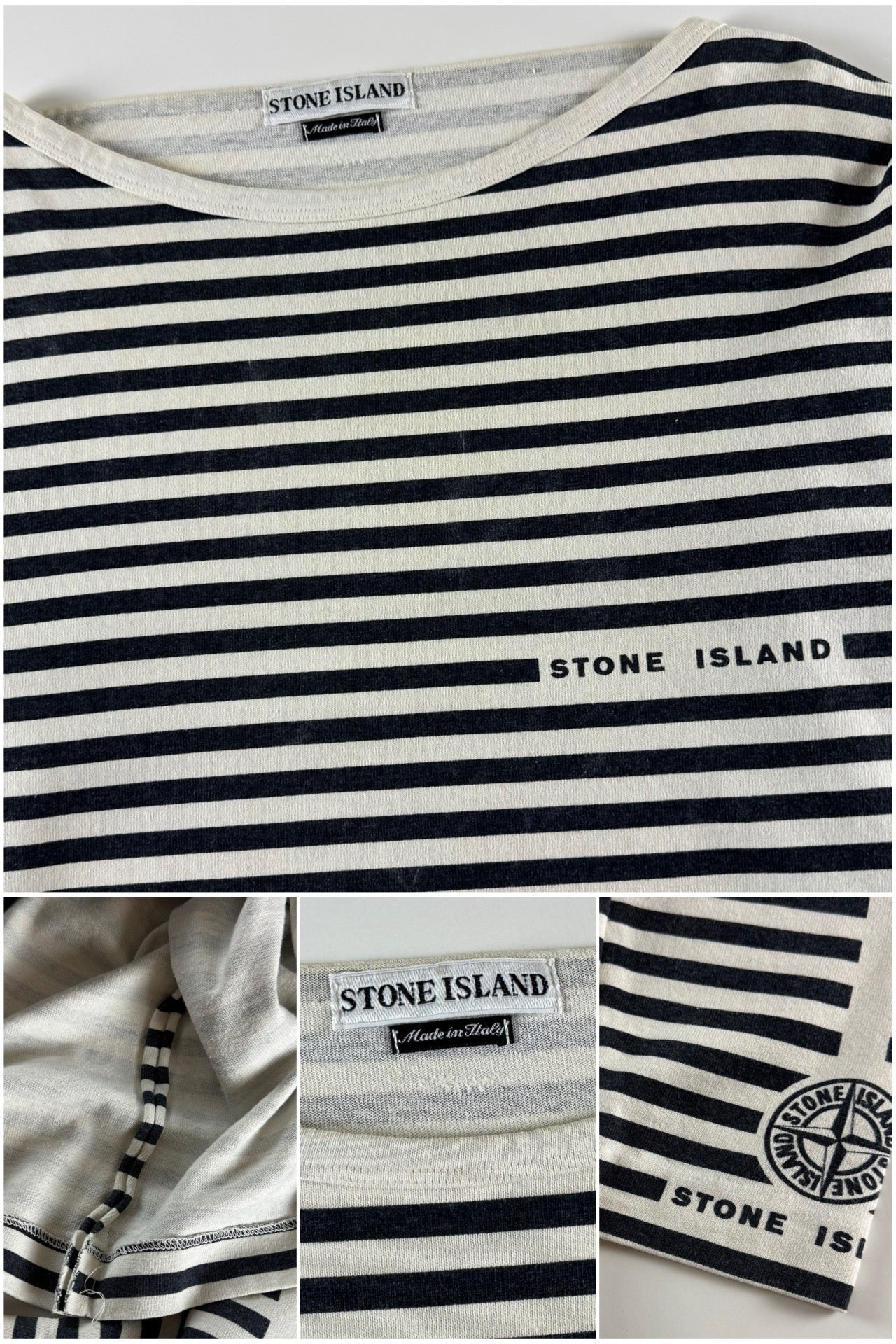 Stone Island 1990's Striped Long Sleeve [S]