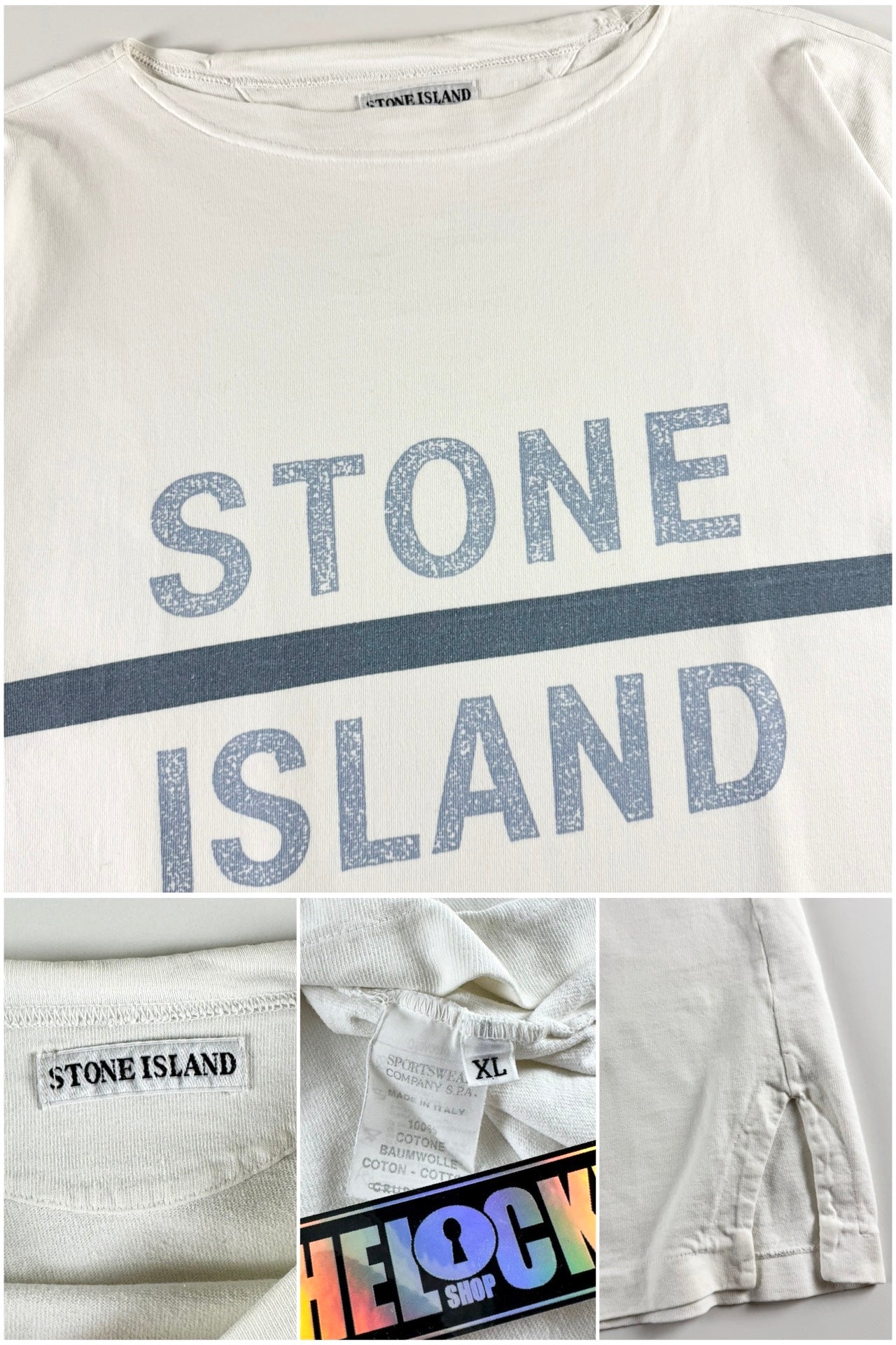 Stone Island 1990's Spellout T-Shirt [XL]