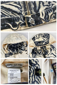 Stone Island 2007 David TC Sublimation Zebra Print Reversible Jacket [XL]