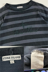 Stone Island 1980's Script Logo T-Shirt [L]