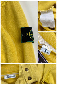 Stone Island 1980's Towelling Hooded Sweatshirt [L]