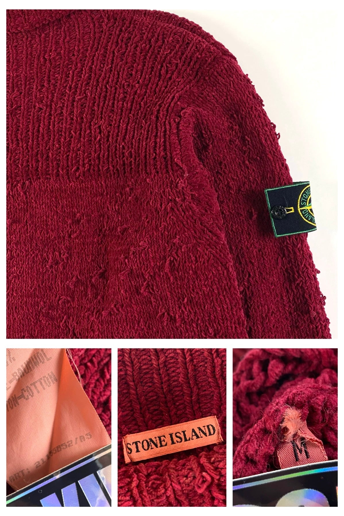 Stone Island 1994 Cable Knitted Sweater [M]