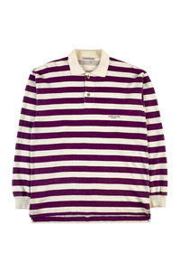 Stone Island 1980s Marina Breton Striped Long Sleeve Polo [M]