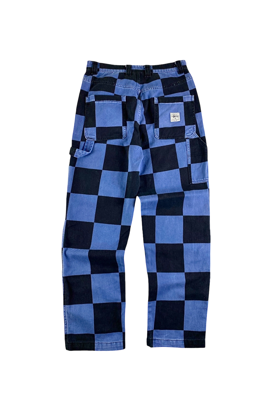 Stussy "Big Ol' Check" Patchwork Work Trousers [W30]