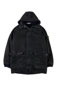 Stone Island 2005 Fleece Lined Hooded Parka Jacket [L]