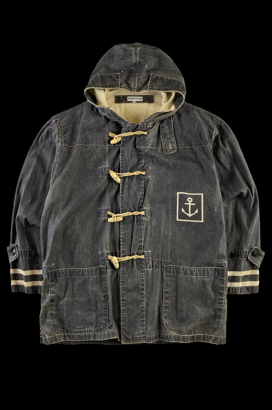 Stone Island 1986 Anchor Sail Cloth Montgomery Jacket [XL]