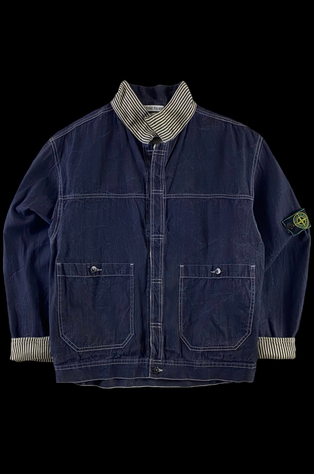 Stone Island 1986 Pigment Dyed Denim Carpenter Jacket [L]
