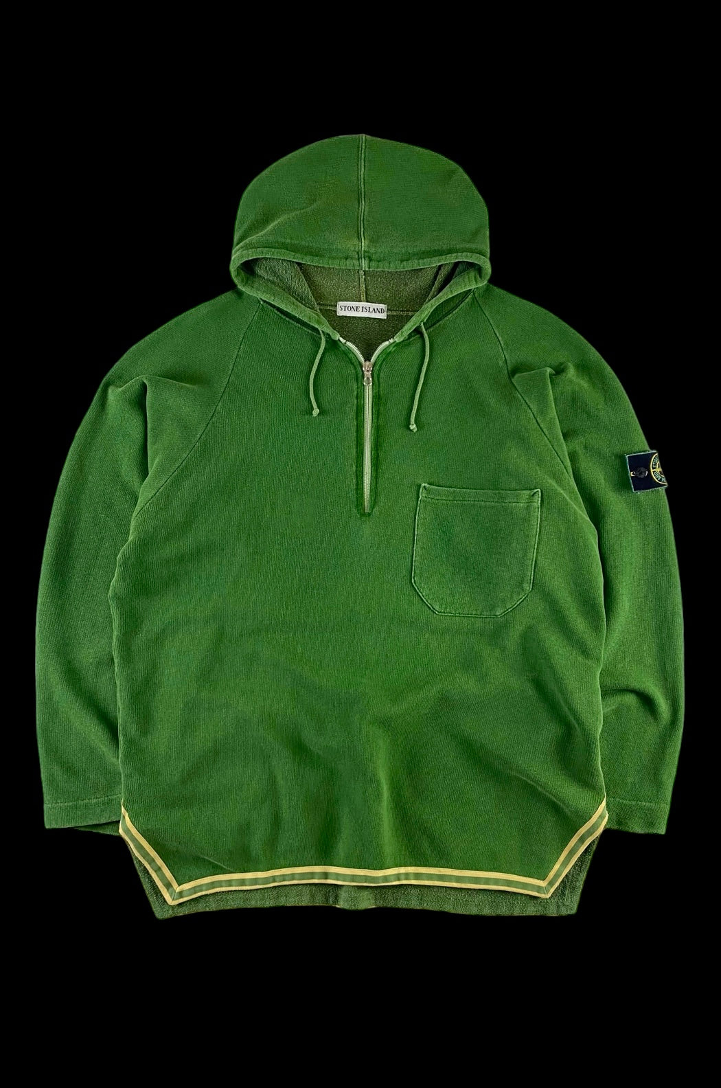 Stone Island 1980's 1/4 Zip Pullover Hoodie [L]
