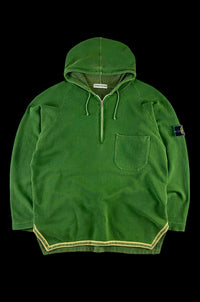 Stone Island 1980's 1/4 Zip Pullover Hoodie [L]