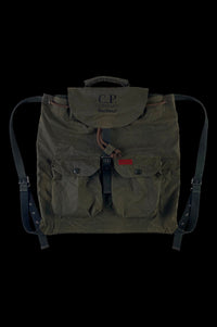 C.P. Company x Barbour Waxed Utility Backpack
