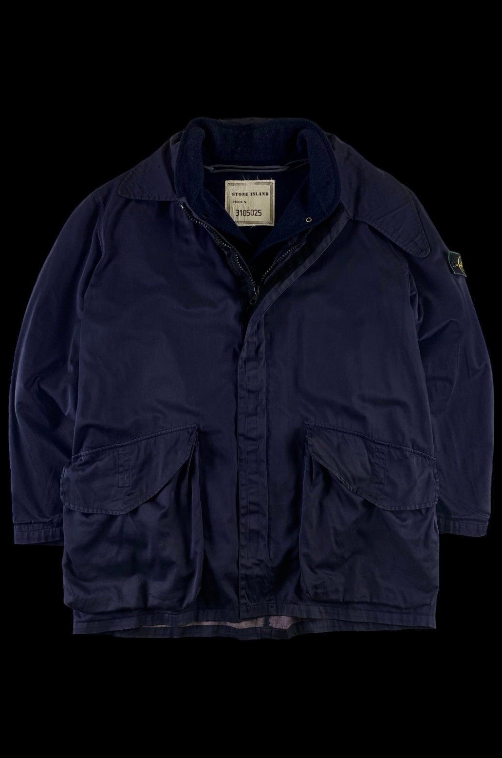 Stone Island 1996 Raso Gammato Fleece Lined Jacket [XL]
