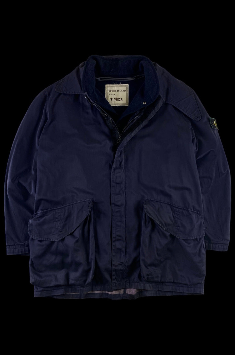 Stone Island 1996 Raso Gammato Fleece Lined Jacket [XL]