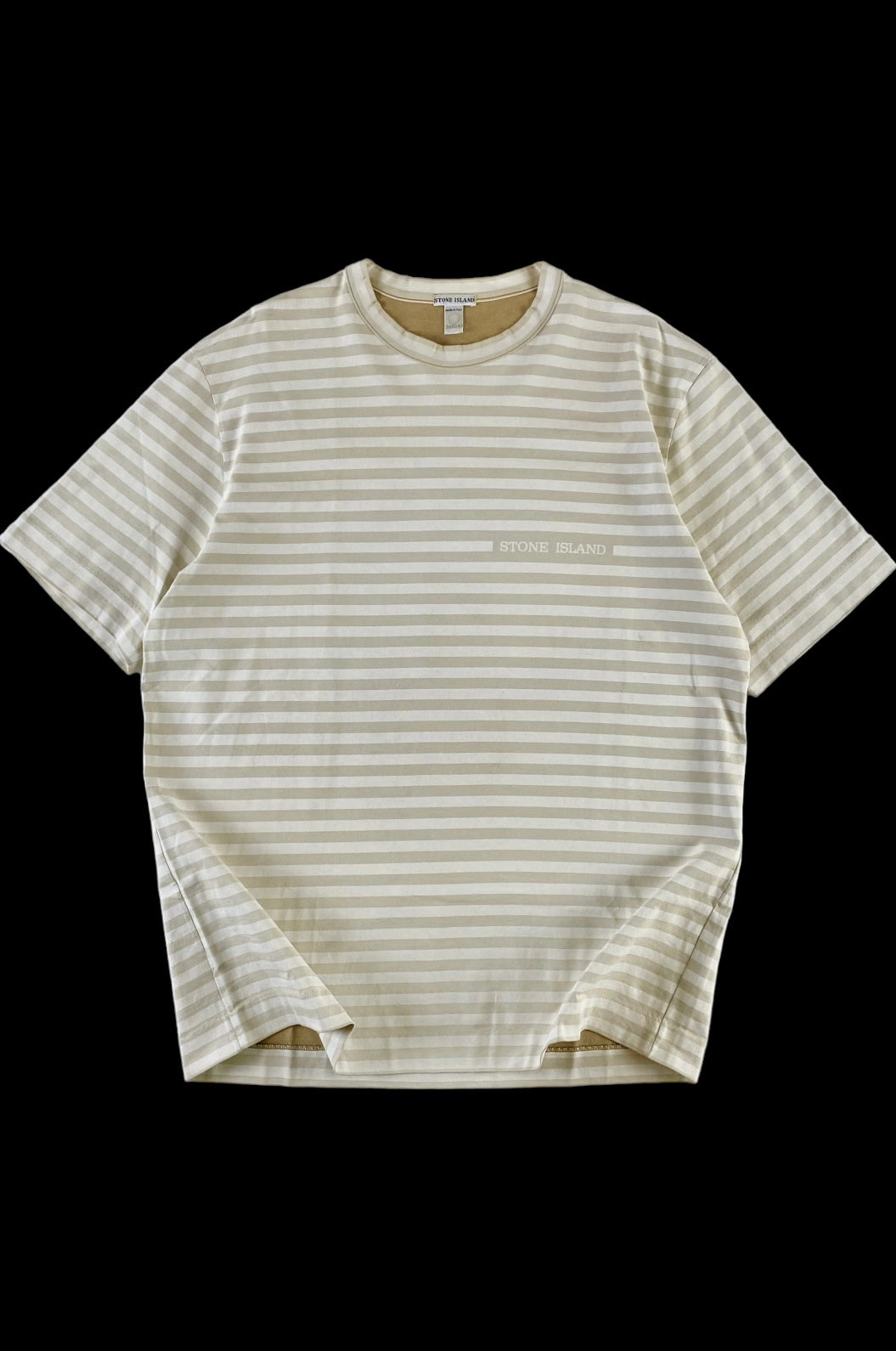 Stone Island 2002 Striped Spellout T-Shirt [XL]