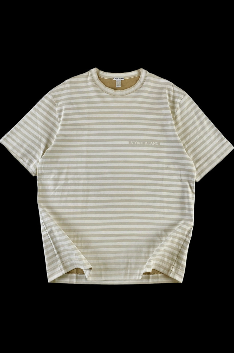Stone Island 2002 Striped Spellout T-Shirt [XL]