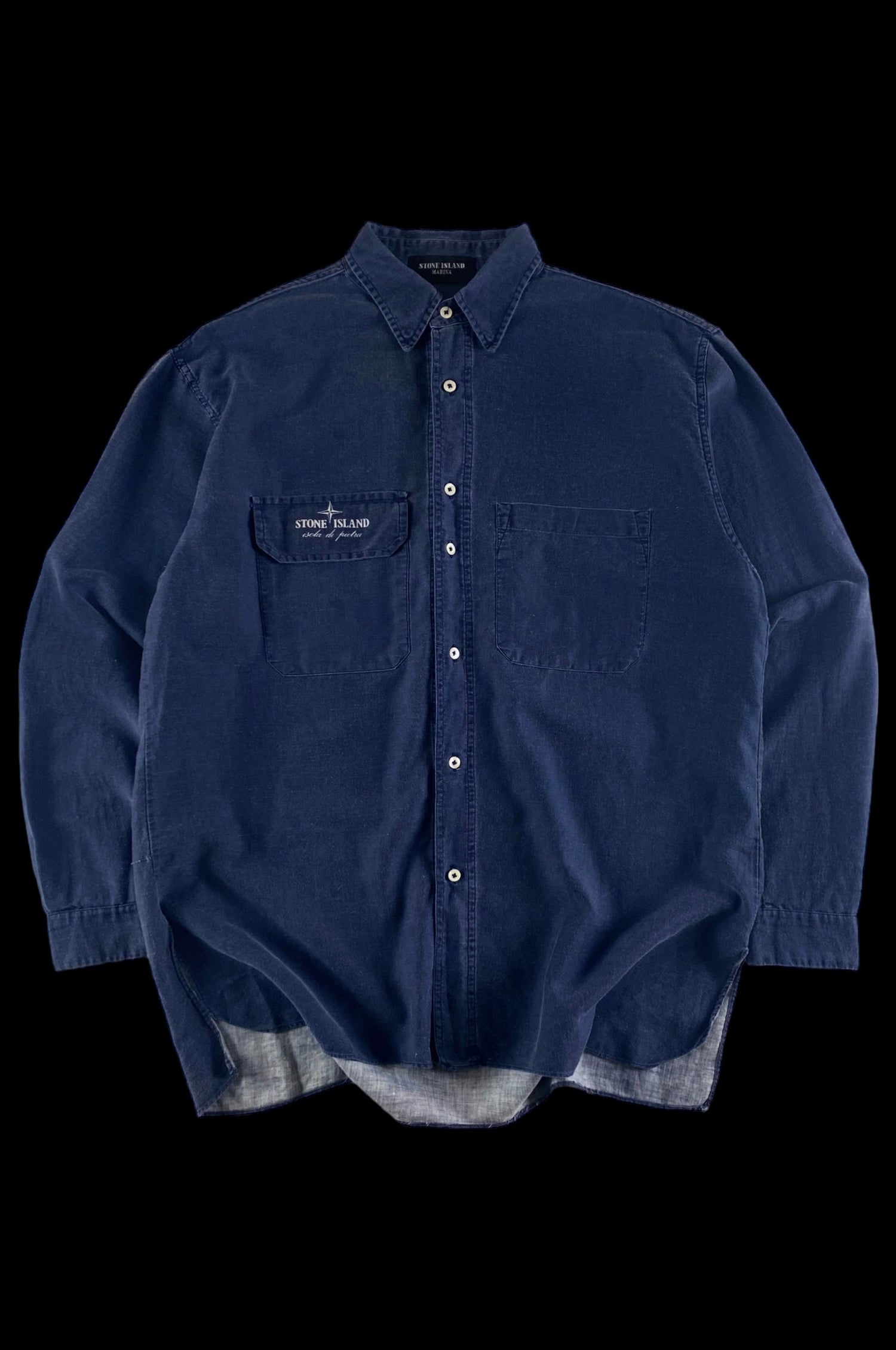 Stone Island 1980's Isola di Pietra Casual Shirt [L]