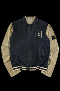 Stone Island 2006 Anchor Logo Zip Up Sweatshirt [L]
