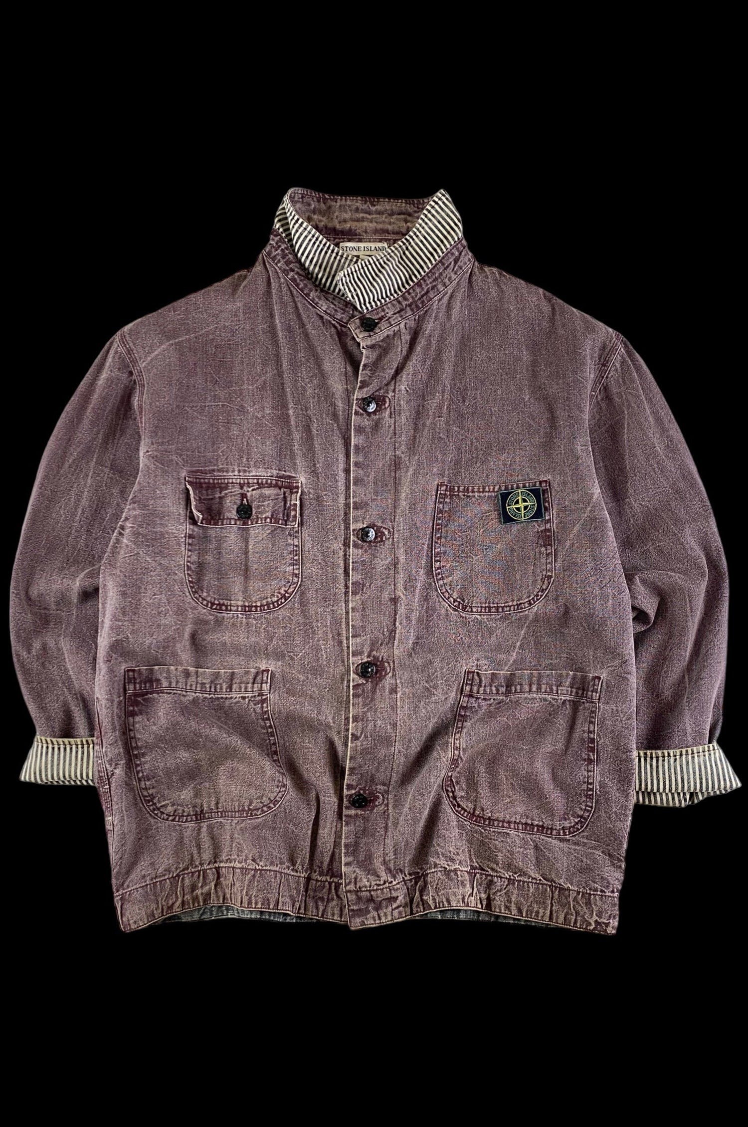 Stone Island 1986 AW Denim Pigment Carpenter Jacket [L]