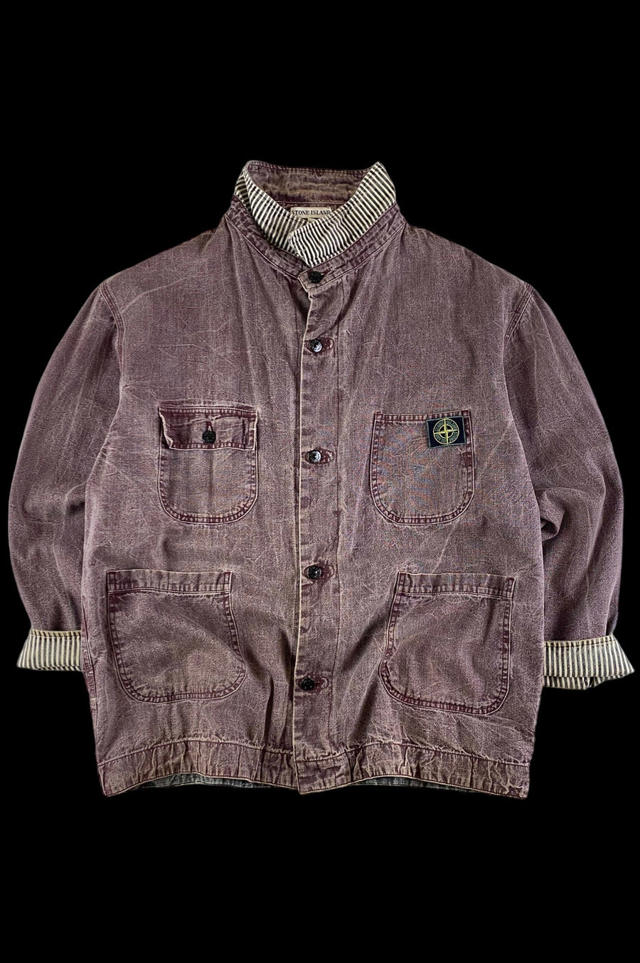 Stone Island 1986 AW Denim Pigment Carpenter Jacket [L]