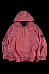 Stone Island 1994 1/4 Zip Pulliver Hooded Sweatshirt [M]