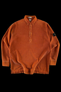 Stone Island 1995 Jumbo Corduroy Button Up Pullover Shirt [XL]