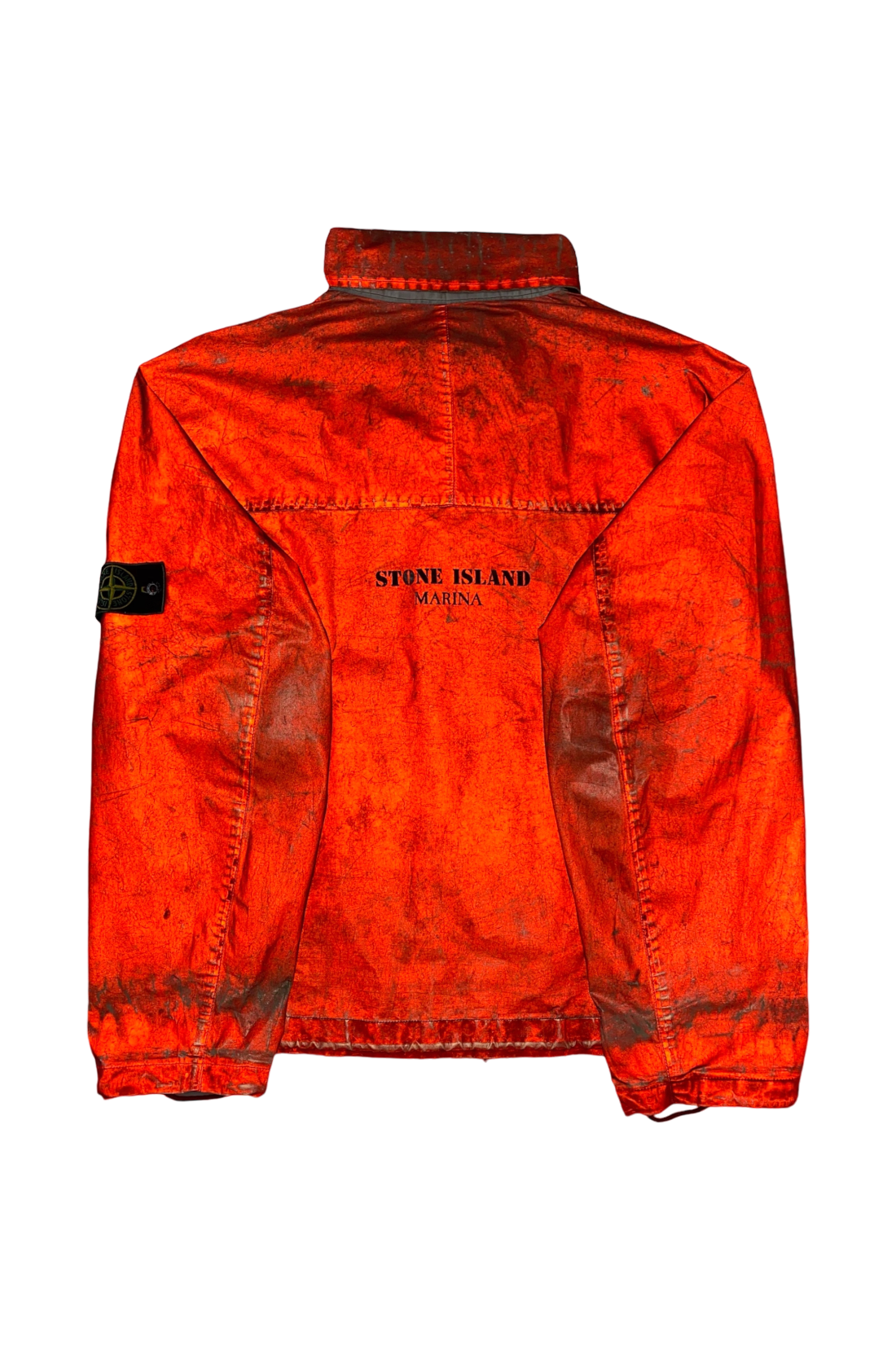 Stone Island 1990's Reflective Marina Spellout Jacket [L]