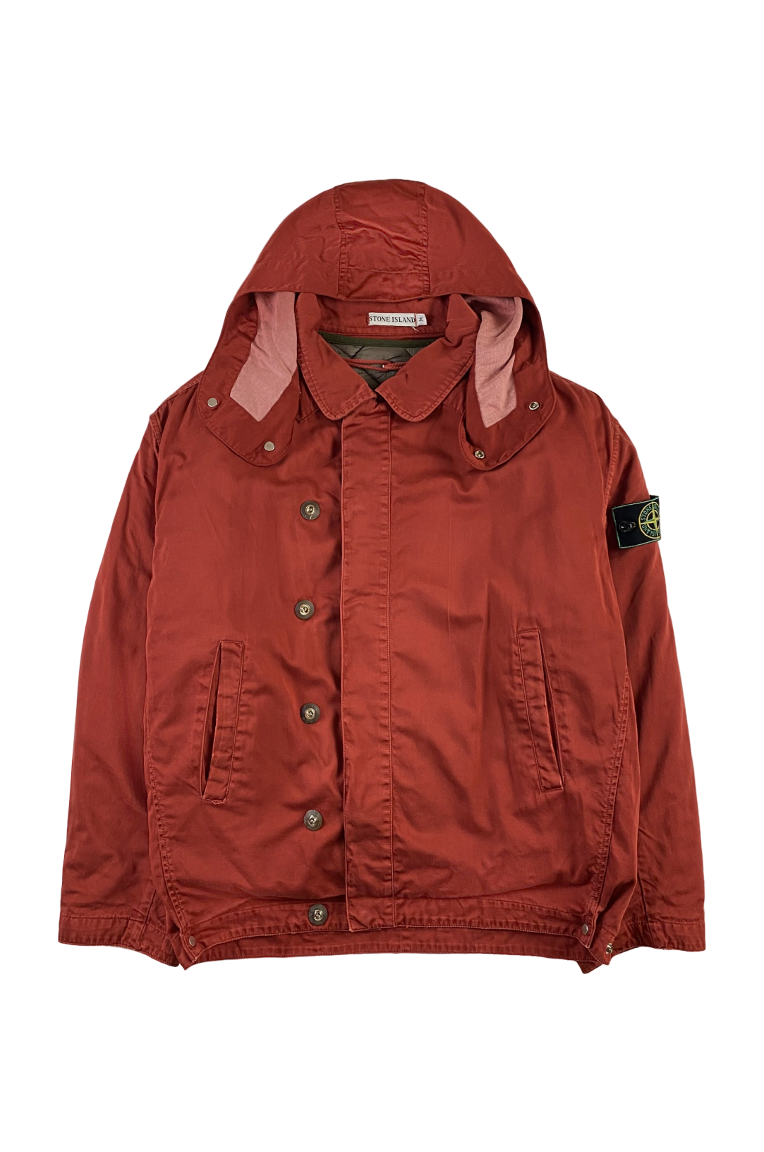 Stone Island 1980's Raso Gommato Jacket with Dutch Rope Quilted Inner [M]