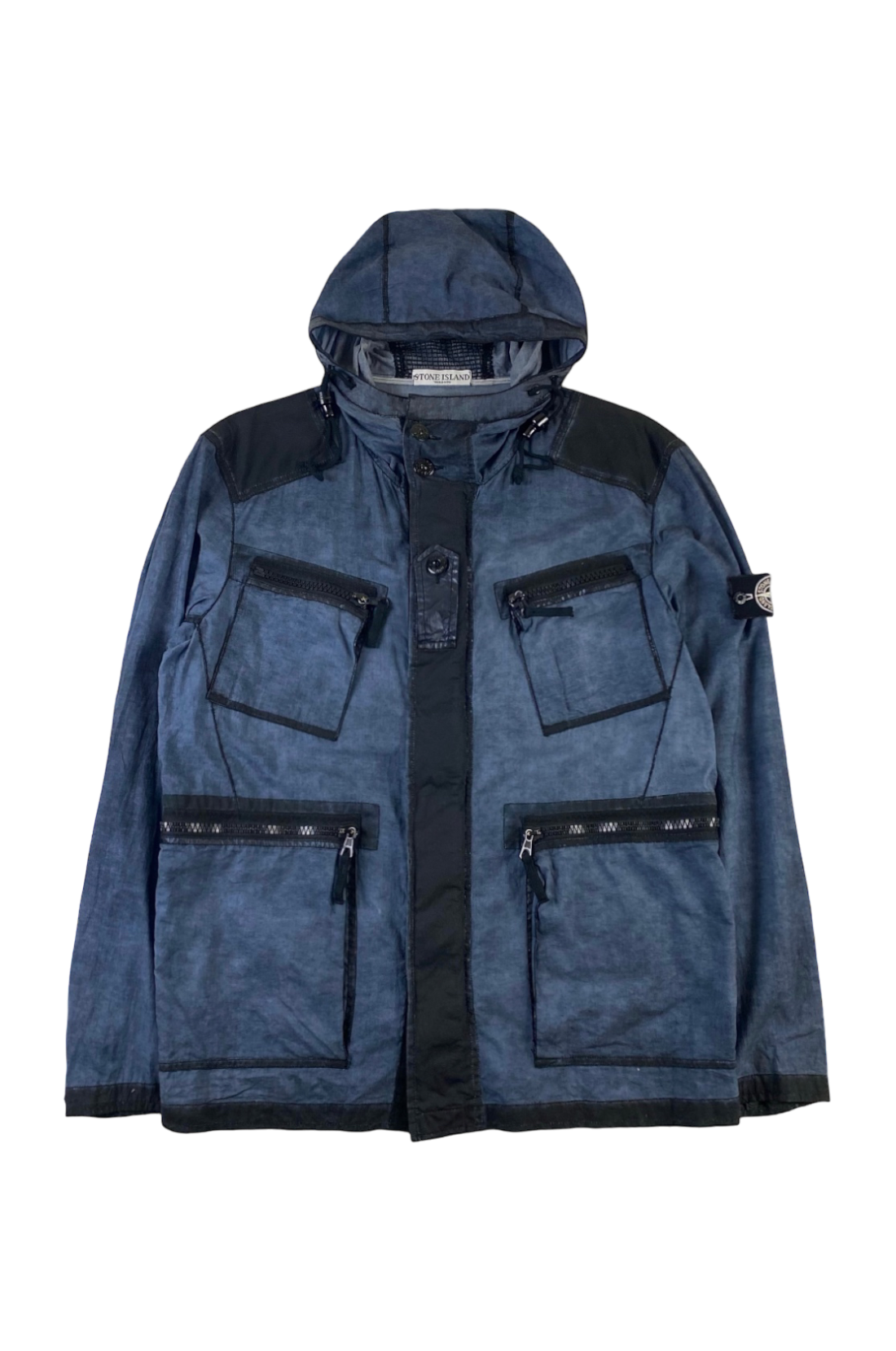 Stone Island 2010 Reverse Colour Process Raso Gommato Jacket [L]