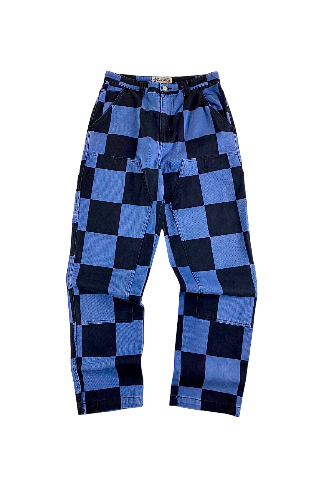 Stussy "Big Ol' Check" Patchwork Work Trousers [W30]