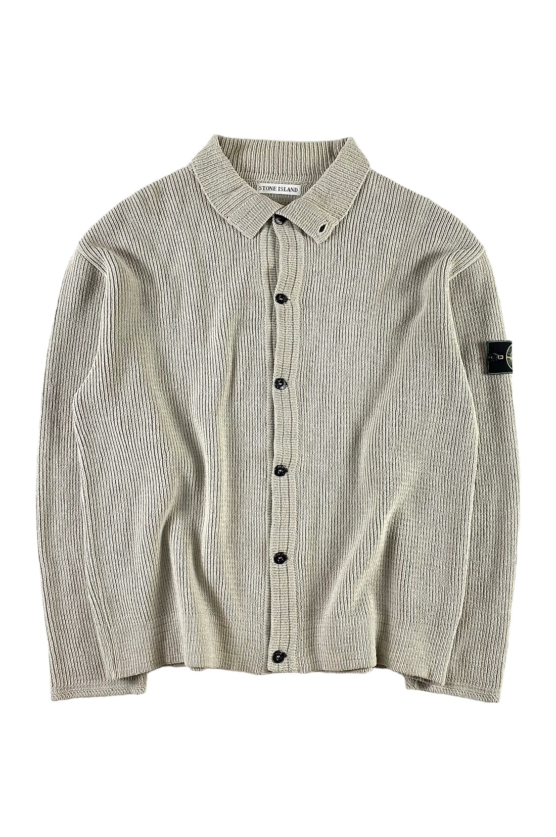 Stone Island 1999 Button Up Knitted Sweater [XL]