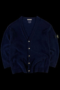 Stone Island 1980's Knitted Cardigan Sweater [XL]
