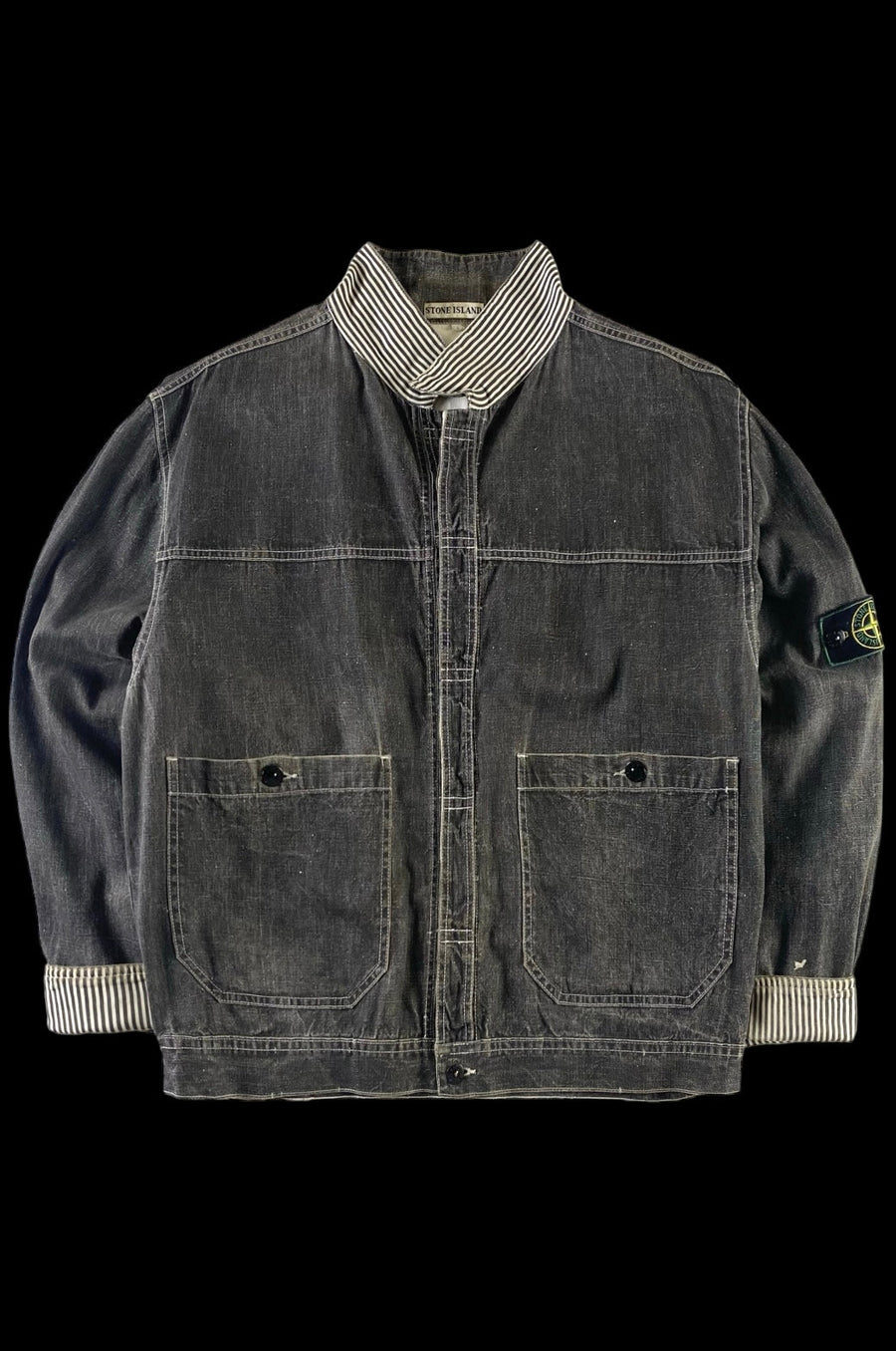 Stone Island 1986 Pigment Dyed Denim Carpenter Jacket [L]