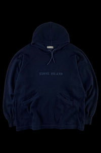 Stone Island 1990's Stencil Logo Pullover Hoodie [L]