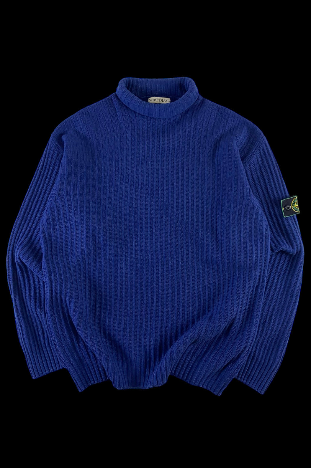 Stone Island 1990's Knitted Roll Neck Sweater [L]