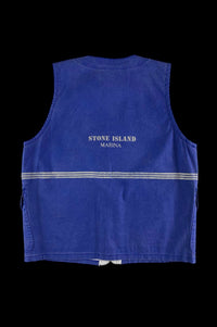 Stone Island Early 1990's Marina Reflective Hunting Vest [L]