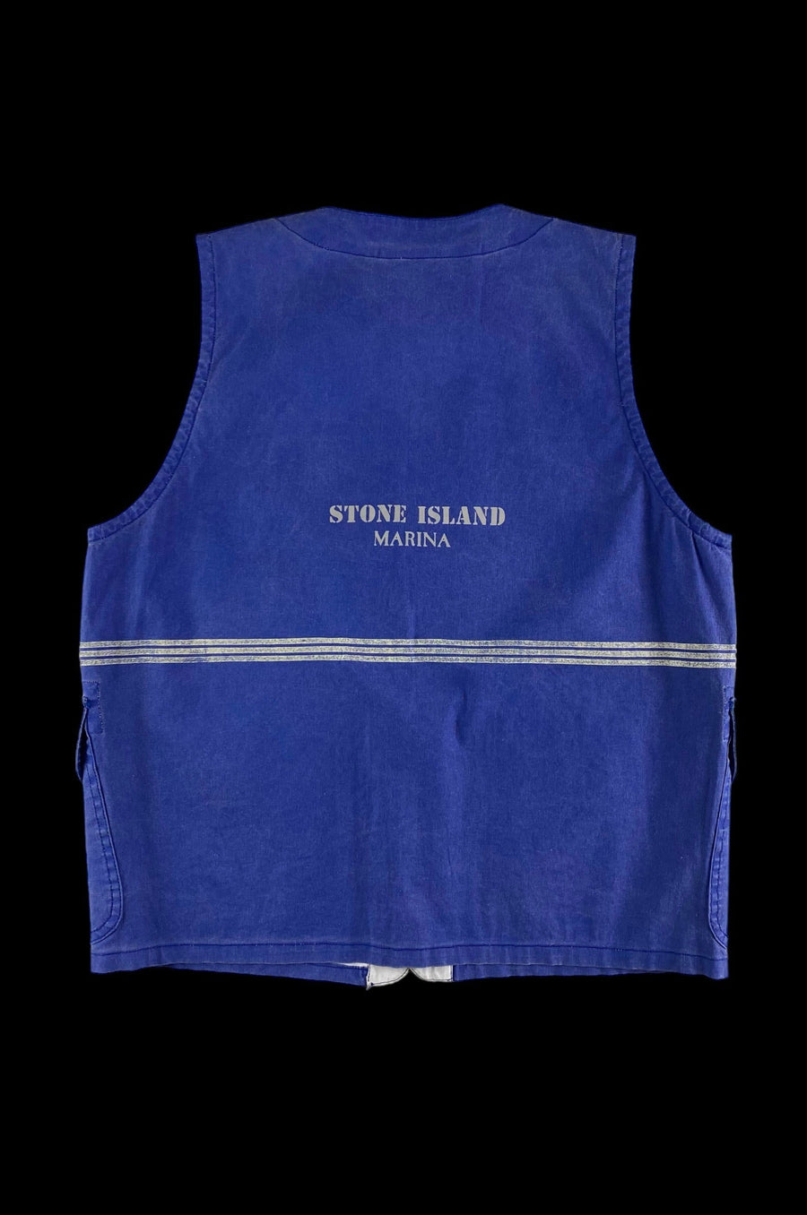 Stone Island Early 1990's Marina Reflective Hunting Vest [L]