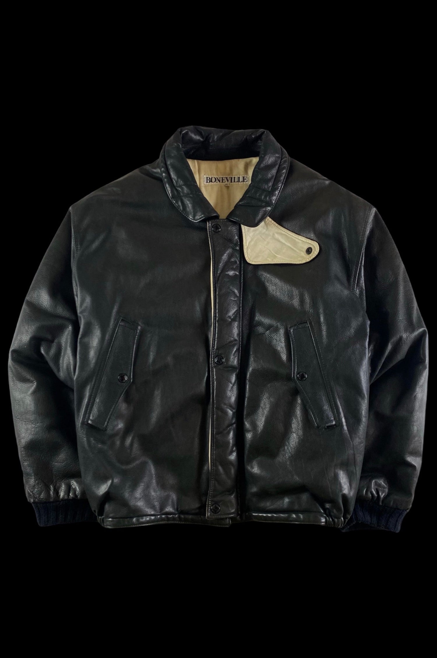 Boneville Early 1980's Leather Flight Jacket [52]