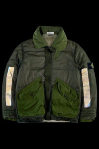 Stone Island 2002 Mesh Reflective Down Jacket [M]