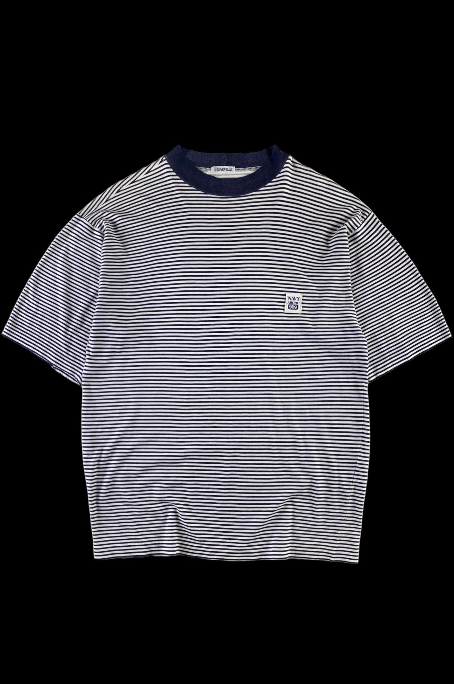 Boneville 1989 Navy Arctic Striped T-Shirt [M]