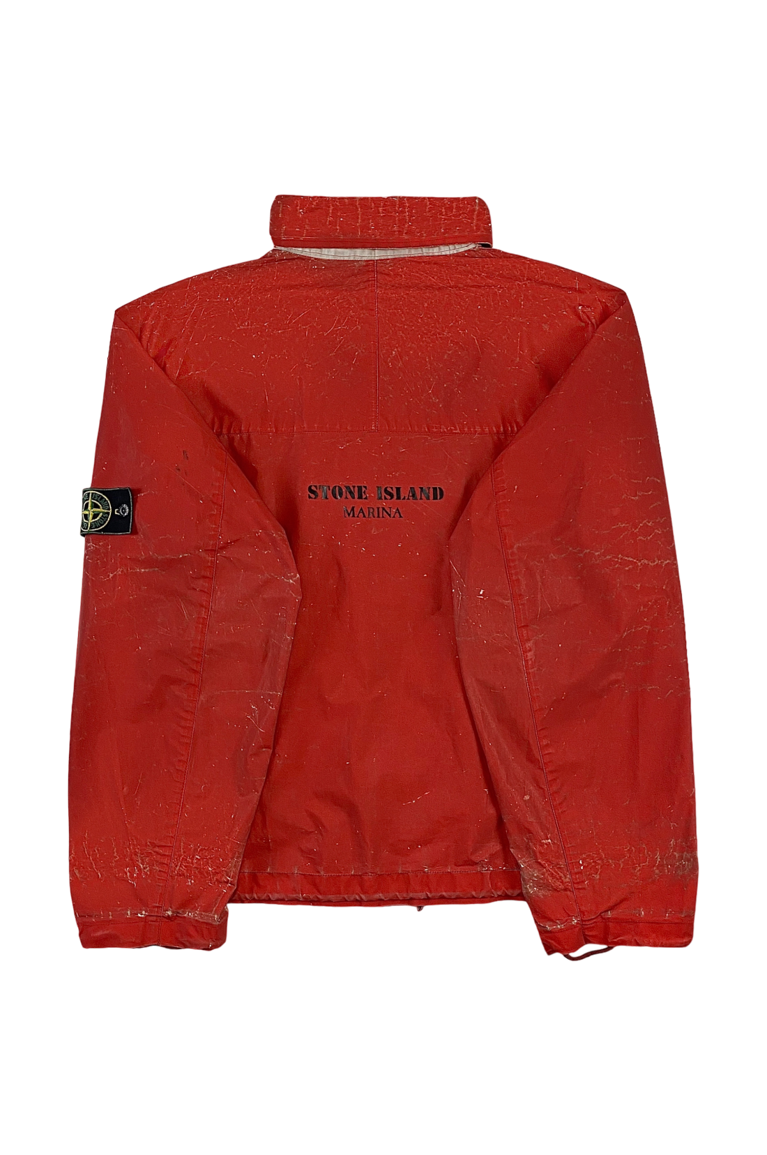 Stone Island 1990's Reflective Marina Spellout Jacket [L]