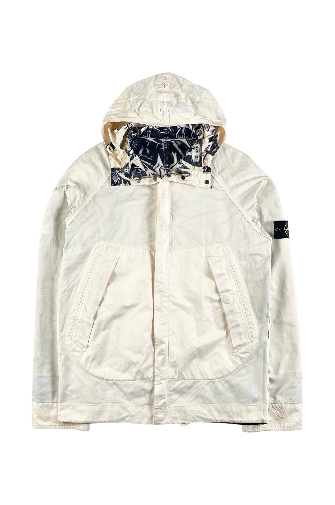 Stone Island 2007 David TC Sublimation Zebra Print Reversible Jacket [XL]