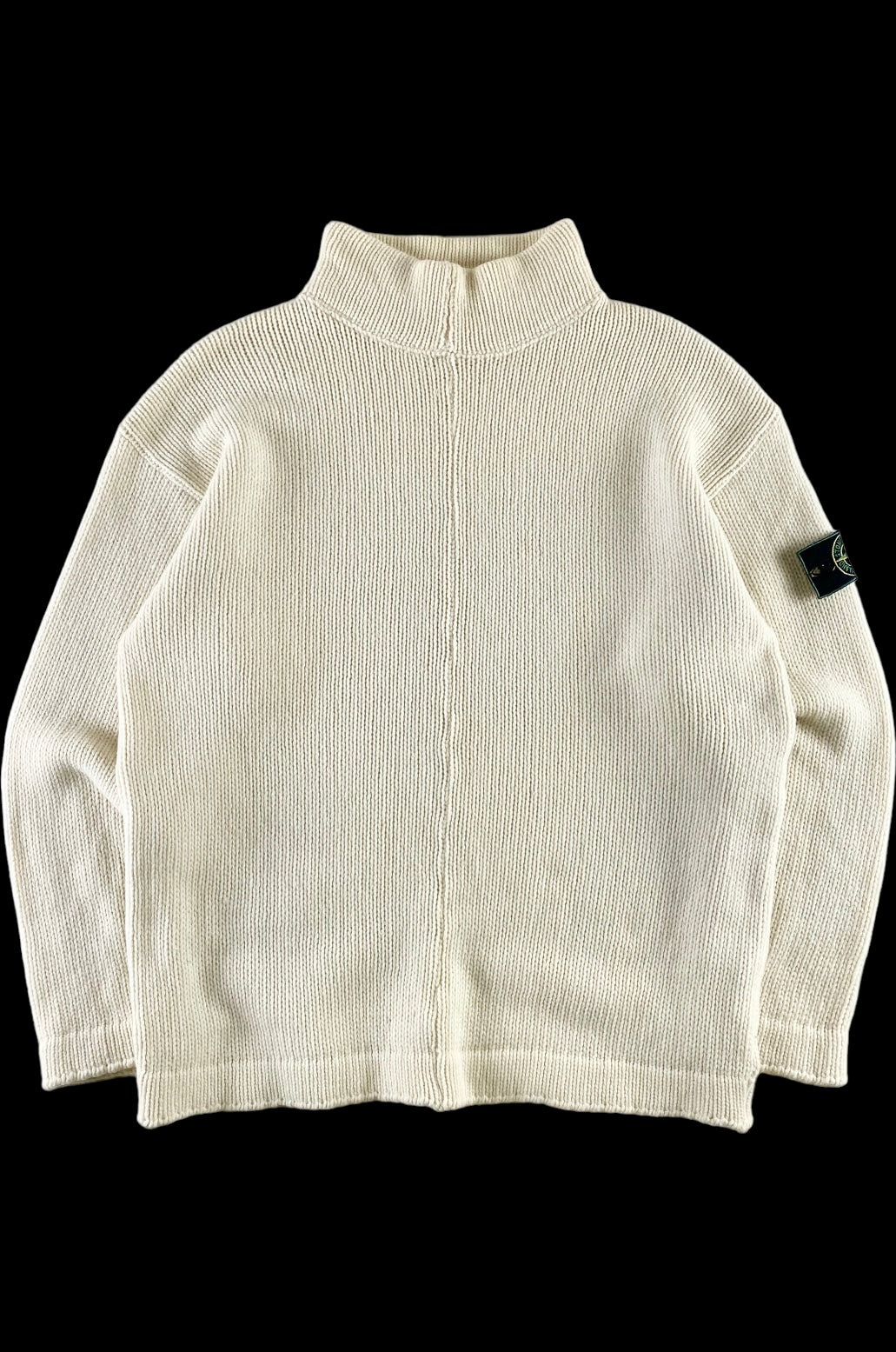 Stone Island 1995 Mock Neck Knitted Sweater [L]