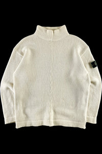 Stone Island 1995 Mock Neck Knitted Sweater [L]